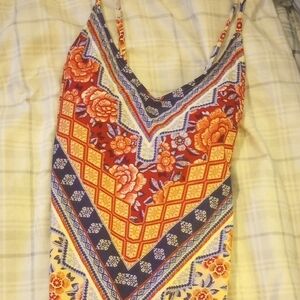 Floral V-Neck Women's Top